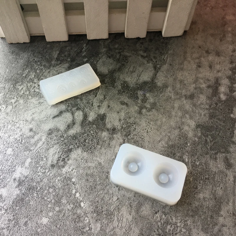 Новая прозрачная прямоугольная силиконовая форма бусины мяч и леденец DIY из