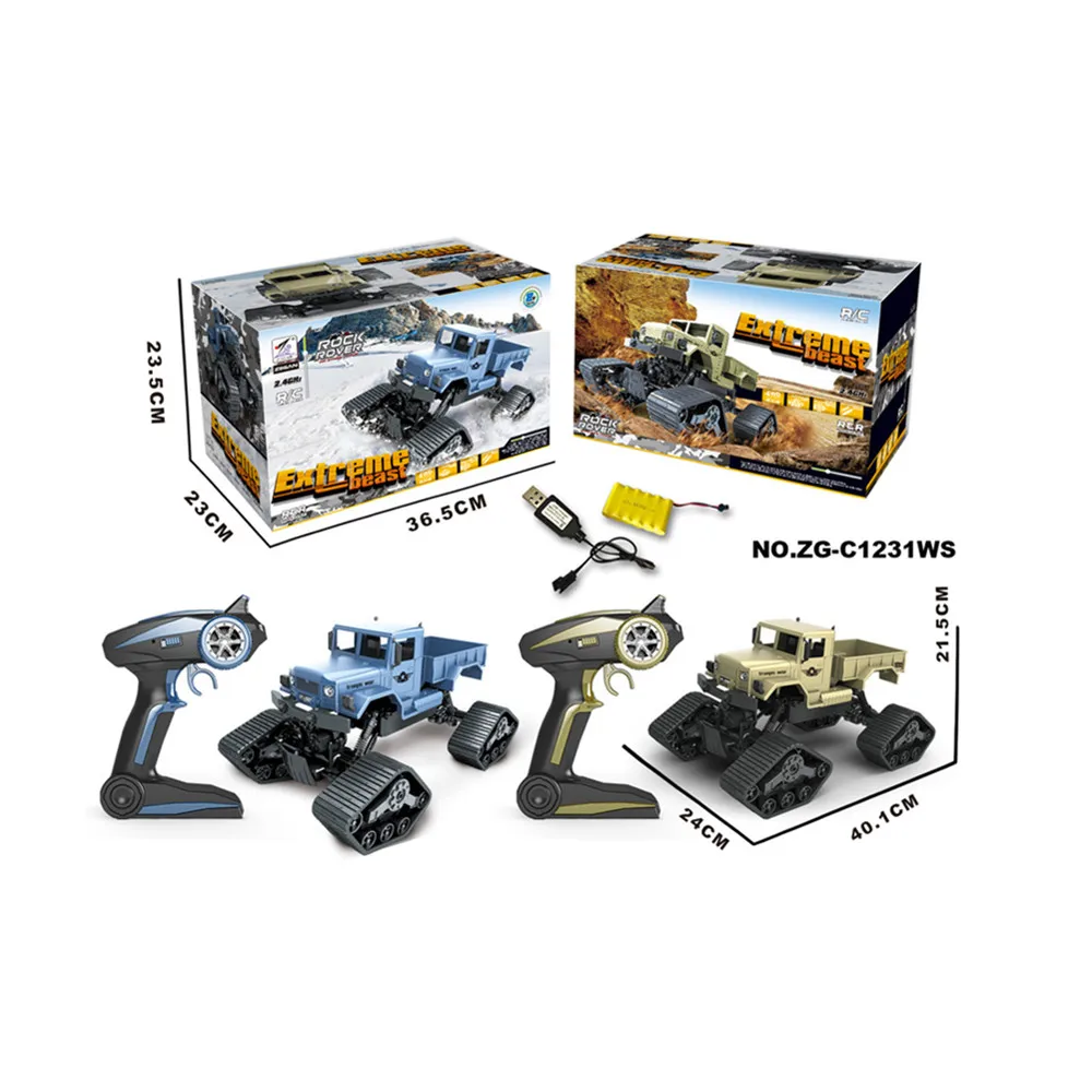 ZG-C1231WS 1/12 RC грузовик снег пляж гусеничный 2 4G автомобиль RTR пульт дистанционного