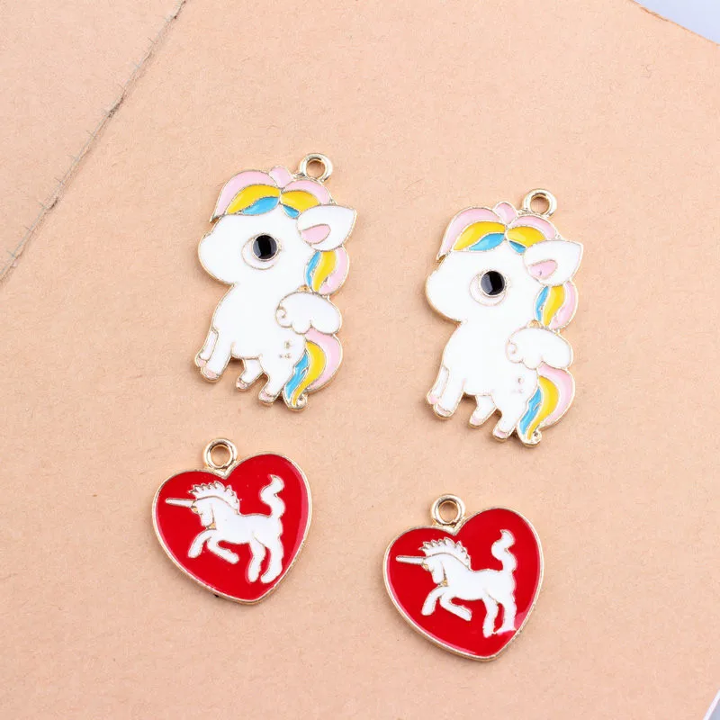 10 шт. DIY ремесла Мультфильм Unicornio подвесные предметы интерьера аксессуары свадьба