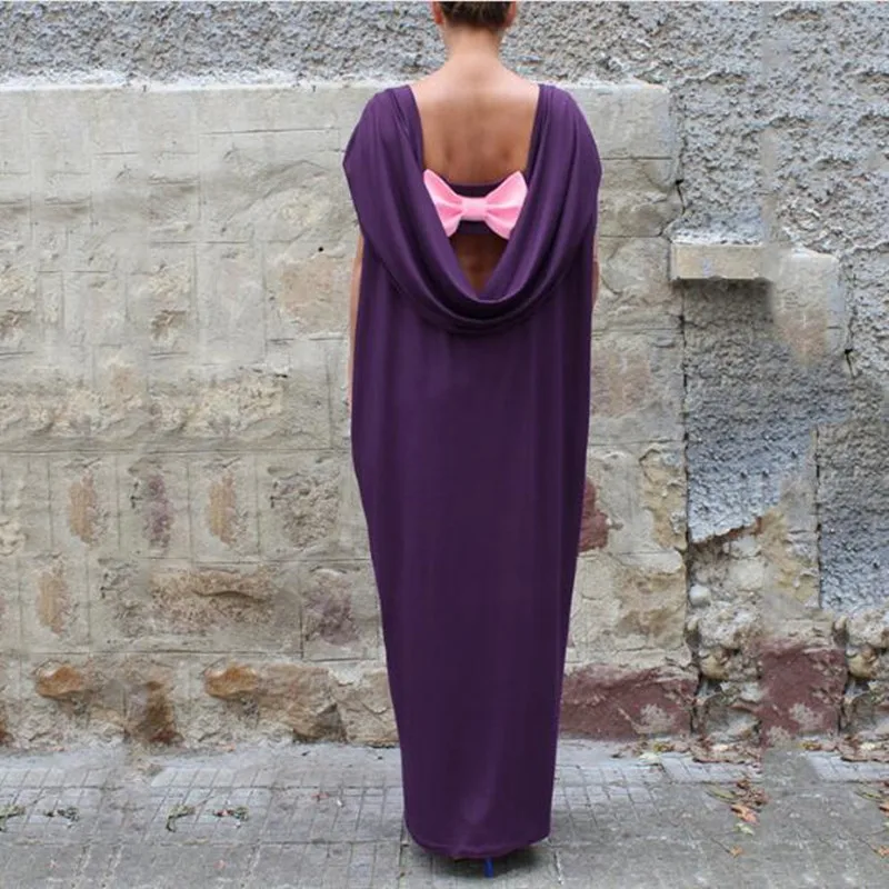 Длинное платье рубашка с бантом Abaya винтажное длинное открытой спинкой для