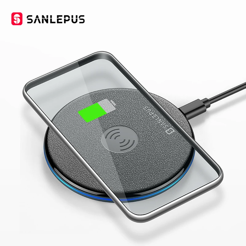 SANLEPUS Qi Wireless Charger Charging Induction USB for Apple iPhone 8 Plus/ X Samsung Galaxy S8/S8 Plus Note | Мобильные телефоны