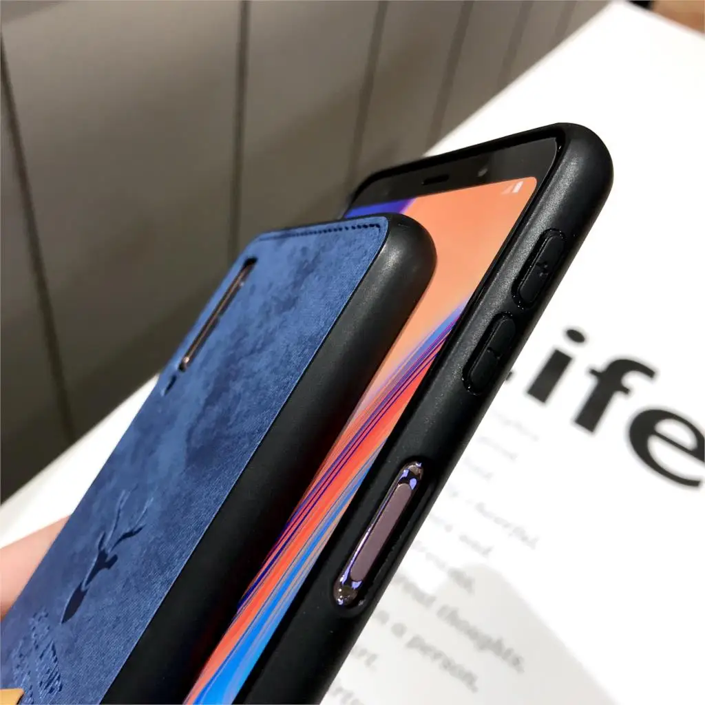 Роскошный тканевый чехол с оленем для OPPO A83 A79 A77 A73 A59 A7 A5 A3 F17 Pro R15 R11S R9 Plus кожаный +