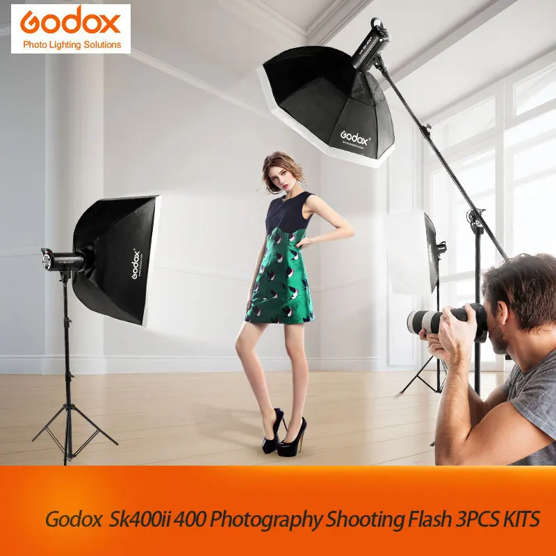 Новые 3 шт. SK400II 110 В 220 SK400W Studio Стандартный наборы Серия SK Flash лампы Strobe Light
