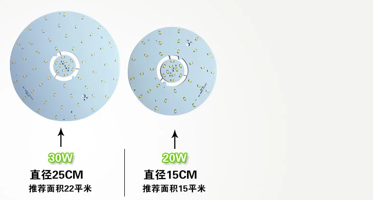 

20W Round 5730 SMD Light Bulb Ceiling Lamp DIY Aluminum Plate light Round panel no dark areas Board AC110V-240V