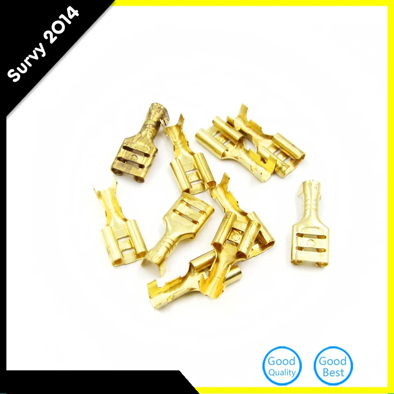 100 шт. латунные соединители для автомобильных колонок 6 3 мм|connector set|connector brassconnector
