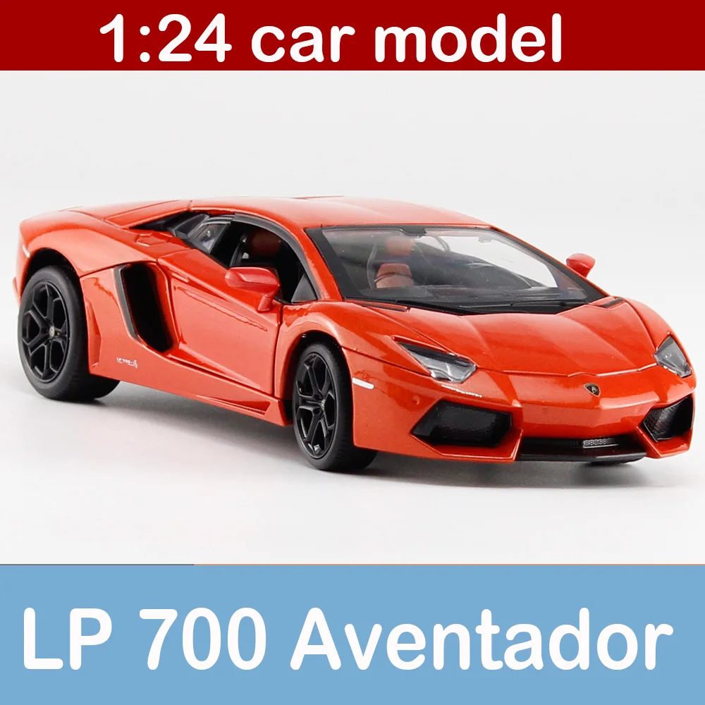 Спортивный автомобиль Aventador LP700 4 Сплав статическая модель 1:24 SportsCar Ограниченная