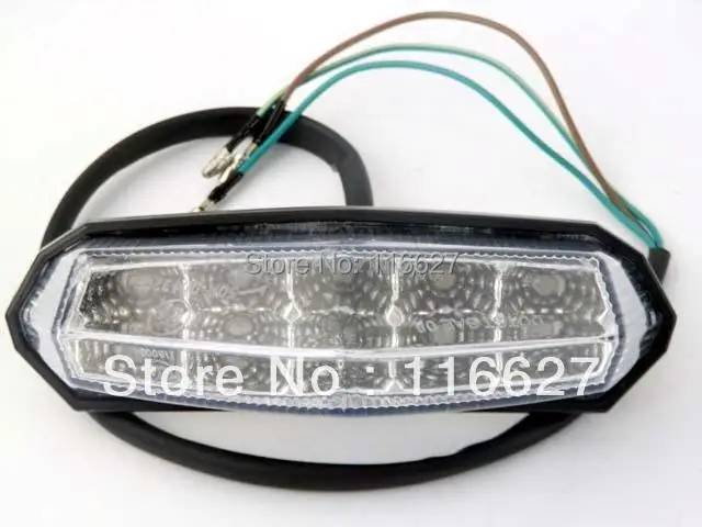 Бесплатная доставка прозрачный светодиодный тормозной задний фонарь для Yamaha Dual