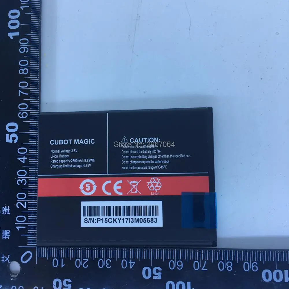 Аккумулятор для смартфона CUBOT magic 2600 мАч 5 0 дюйма MTK6737 | Мобильные телефоны и