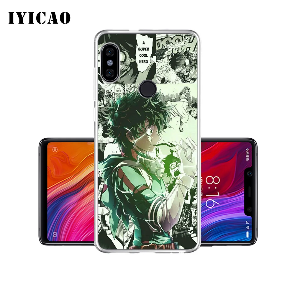 IYICAO аниме My Hero Academia Мягкий силиконовый чехол для телефона Xiaomi Redmi 4A 5A 6A Note 7 6 5 Pro Plus