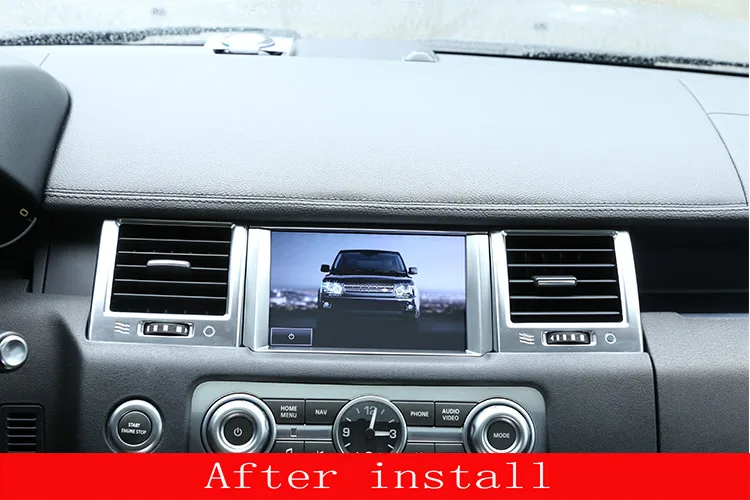 2010-2013 ABS Хромированная навигационная рамка Накладка для Land rover Range Rover Sport RR Sport 10-13 автомобильный Стайлинг