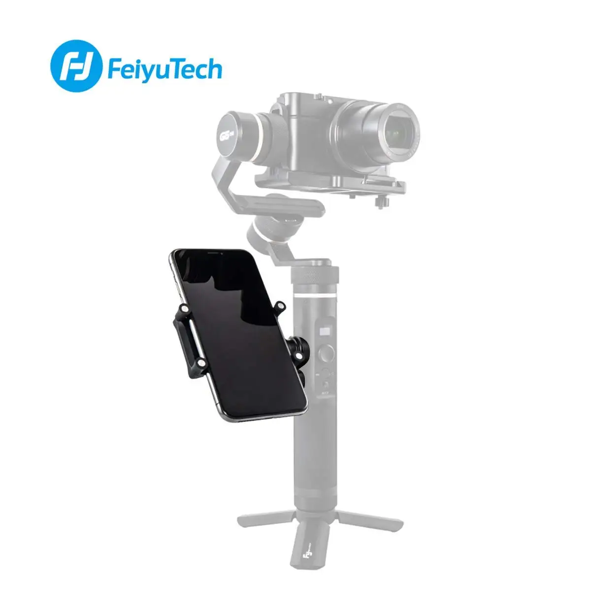 Держатель крепления Feiyu для SPG2 G6 Plus G5 Gimbal Clamp Holder Bracket for iPhone X XS 7plus 8|Аксессуары