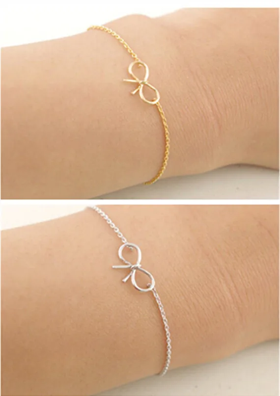 DIANSHANGKAITUOZHE 10Piece Gold Vintage Bownot Bracelets For Women Girls Cute Hand Chain Knot Femme &amp Bangles Bff | Украшения и
