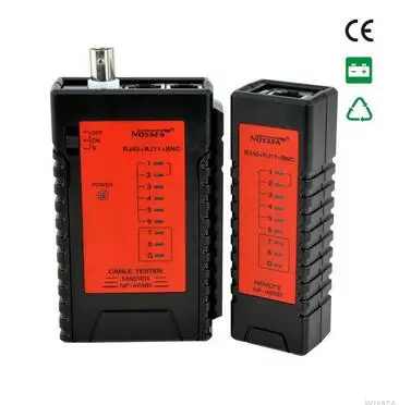 Бесплатная Доставка! NOYAFA NF 468B Cat 5e 6e RJ11 RJ45 BNC коаксиальный кабель сетевой тестер