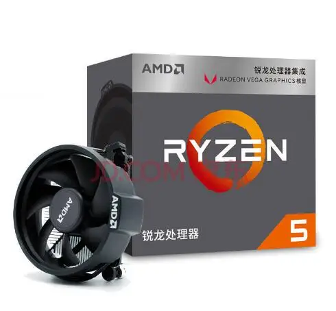 Новый AMD Ryzen 5 2400G R5 2400 г с Radeon RX Vega 11 Графика 4 Core Вентилятор охлаждения 3 6G 65 W