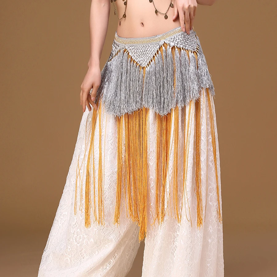 2018 Женская одежда ручной работы для танца живота с длинной кисточкой|hip scarf|belly dance