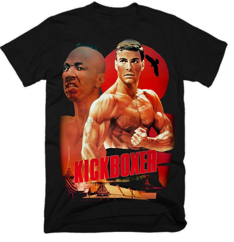 Kickboxer фильм Мужские футболки хип хоп Harajuku футболка сексуальная девушка черно