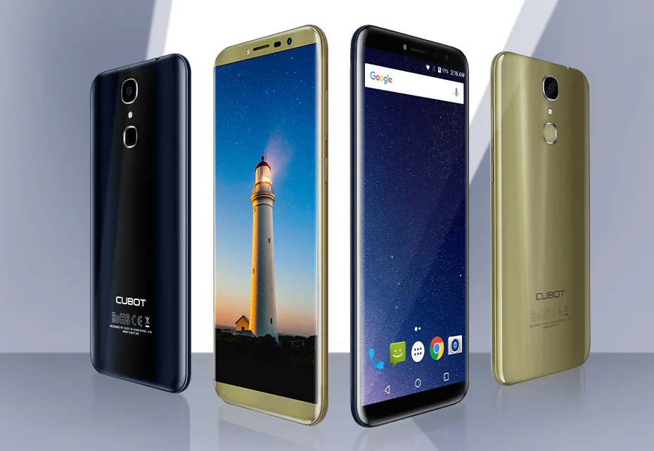 Cubot X18 смартфон 5," HD+ 18:9 MT6737T четырехъядерный мобильный телефон две sim-карты Android7.0 Finger ID 3 ГБ+ 32 ГБ 3200 мАч 4G LTE 13 МП