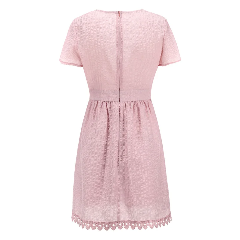 Платье с V-образным вырезом мини-платье коротким рукавом женские Леггинсы для