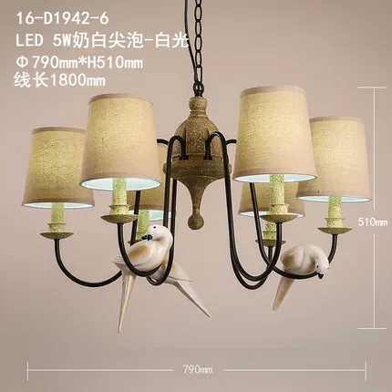 Подвесная лампа светодиодная из смолы в стиле ретро|led pendant light|led light fixturespendant fixture |