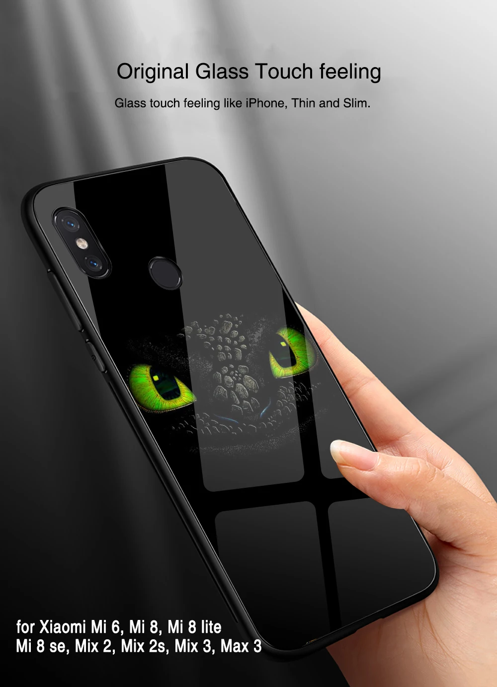 Чехол FinderCase для Xiao mi x 2 s, чехол с изображением дракона, жесткая задняя крышка из закаленного стекла для телефона mi x 2 2s 3 mi 8 9 SE Lite max 3