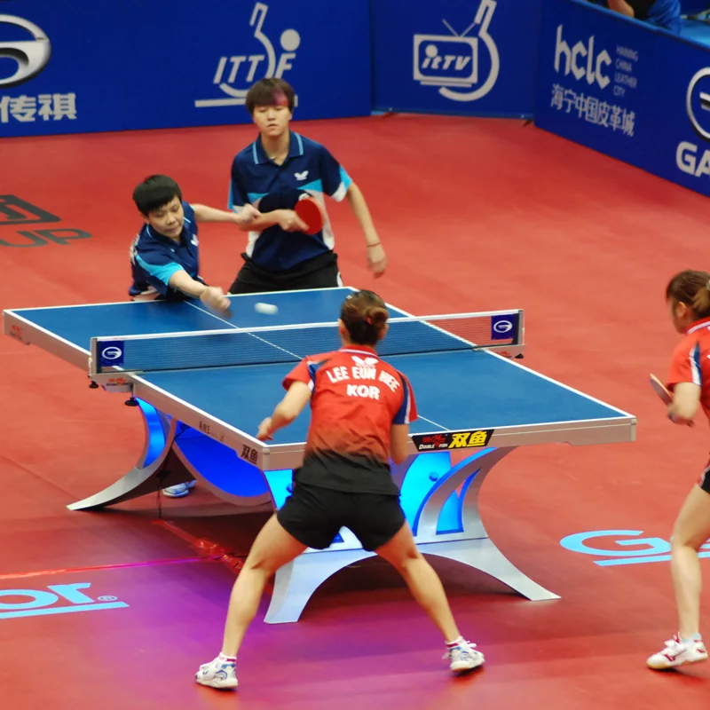 Высокое качество двойная рыба волан Кинг ITTF утвержденная и стандартная таблица
