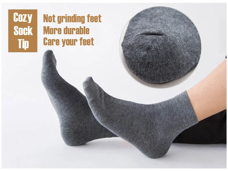5 Pairs/Set Men Socks Cotton Comfortable Boys Breathable Antibacterial Drop Shipping Socks Men