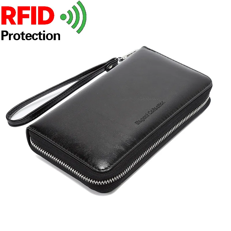 Кошелек женский длинный из натуральной кожи с Rfid защитой|Мужские кошельки| |