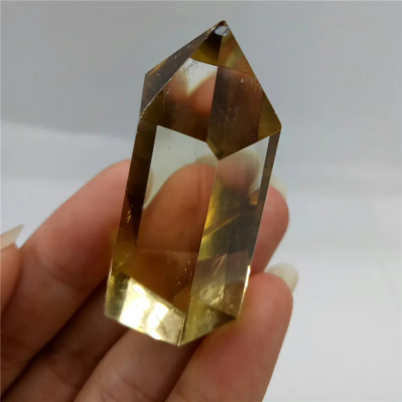 Высококачественные кристаллы цитрина рейки точечный натуральный цитрин