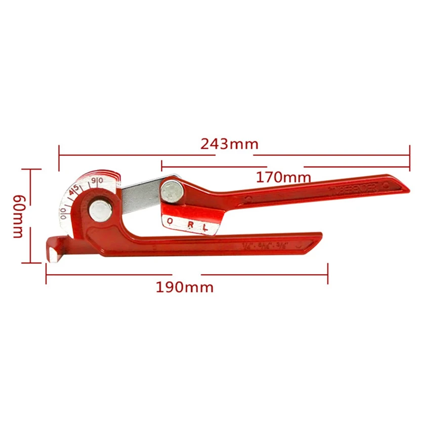 1 шт. 3 в ручной станок для гибки трубчатых заготовок Медь трубка производен форме