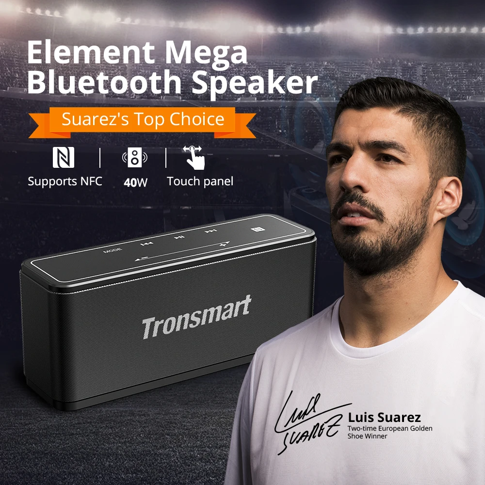 Портативная колонка Tronsmart Element Mega Беспроводная с поддержкой Bluetooth 5 0 40 Вт NFC для