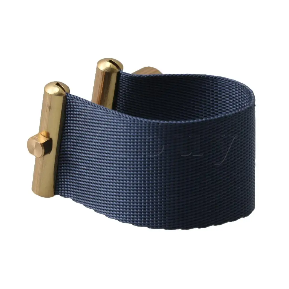 Yibuy тканая ткань Sax Ligatures застежка мундштука для Baritone Sax Blue