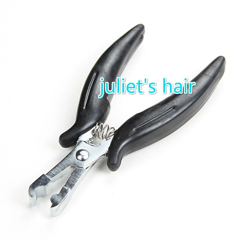 

1 PC Rustproof Black Pliers U tip for Keratin bonded Fusion Tip Hair Extensions Pliers