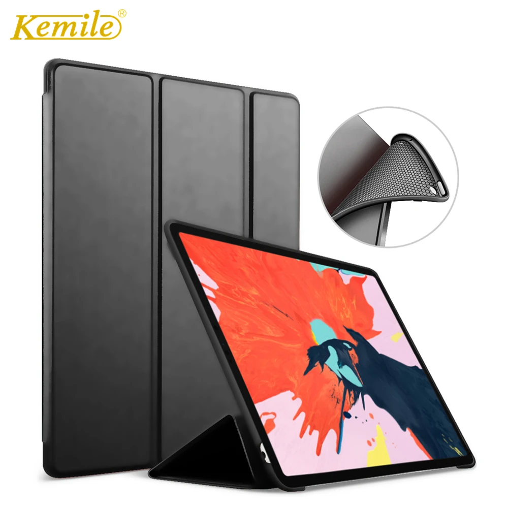 Чехол Kemile для iPad Pro 11 чехол с функцией автоматического пробуждения сна Мягкий