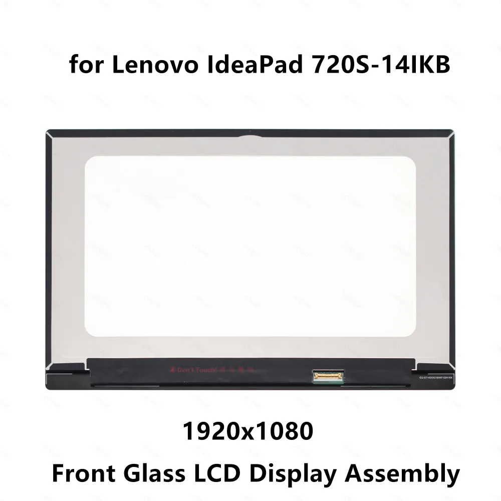 Переднее стекло для Lenovo IdeaPad 720S 14IKB 80BD B140HAN03.5 ЖК экран FHD IPS со светодиодной панелью