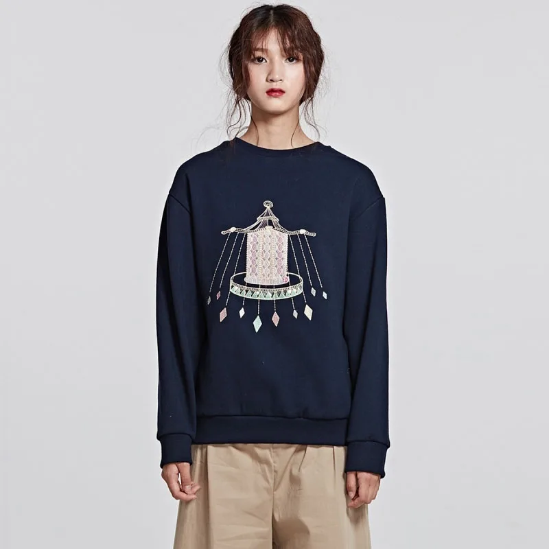 2018 толстовки новые женские Простые Стильные Модные Дикий Стиль Печатные