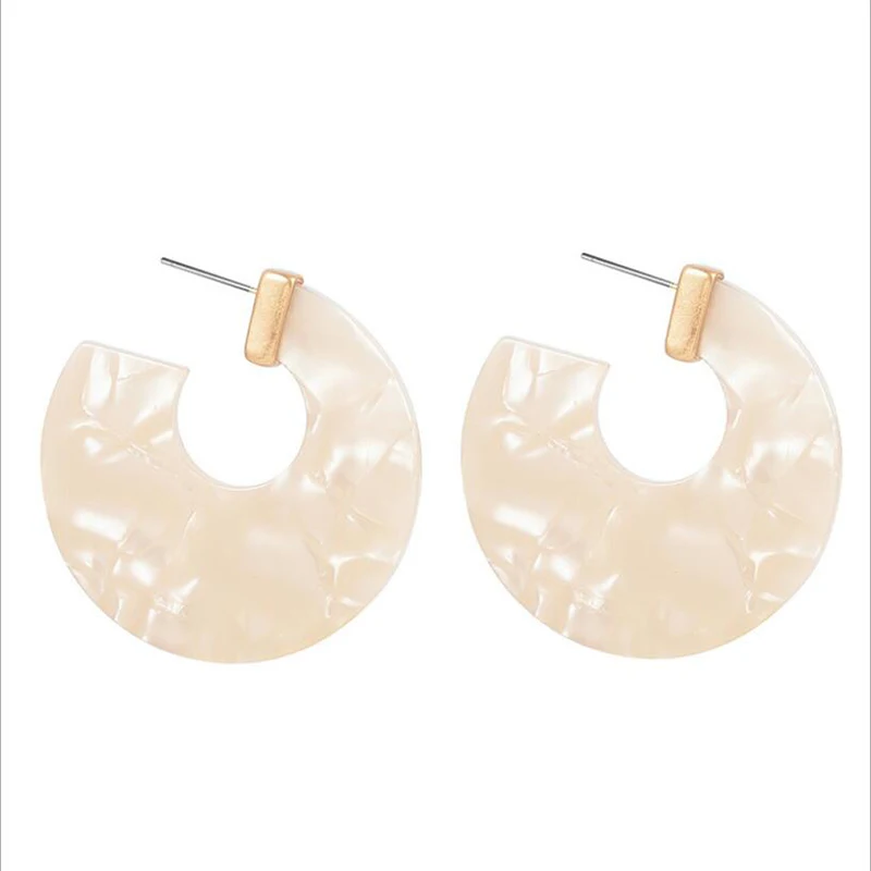 Модные цветные серьги-гвоздики Amaiyllic с-образной уксусной дугой крупные