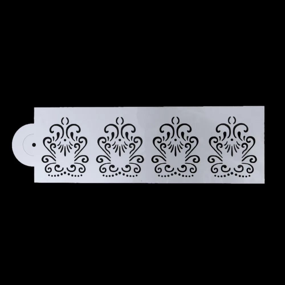 4 шт. трафареты для украшения торта цветов|cake stencil|stencils for cakesplastic art stencils |
