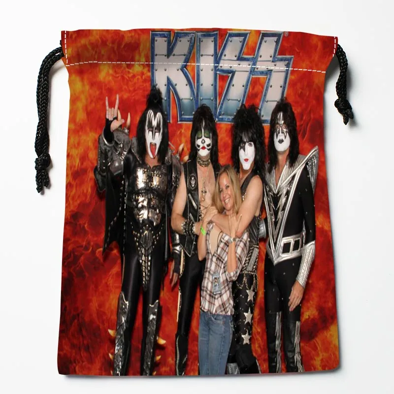 Лучшая сумка на шнурке KISS Band Индивидуальная для хранения с принтом