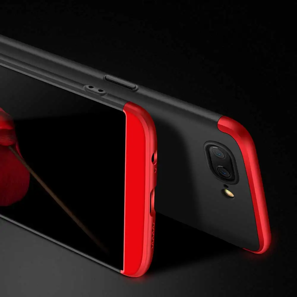 Чехол для Oneplus 6 360 полная защитная оболочка PC матовый Твердый чехол на заднюю