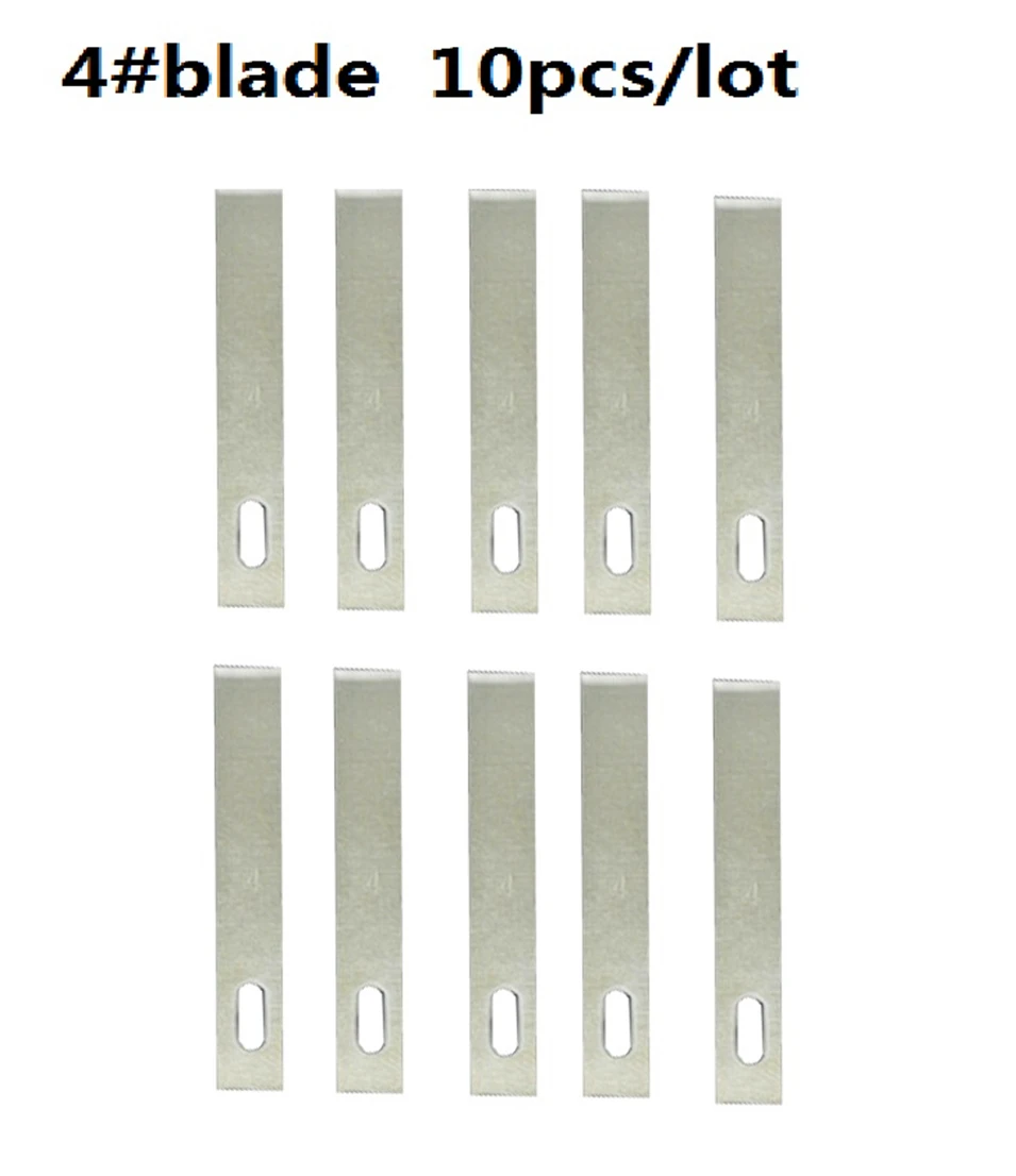 

4# 10 pcs Blades Wood Carving Tools for Engraving Craft Sculpture Knife Cutting Tool PCB Repair Deburring Curved Edge Blade