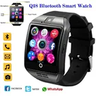 Умные часы Q18 с поддержкой Bluetooth, 2G, GSM, SIM-карта, аудио камера, фитнес-трекер, Смарт-часы для Android, iOS, мобильный телефон