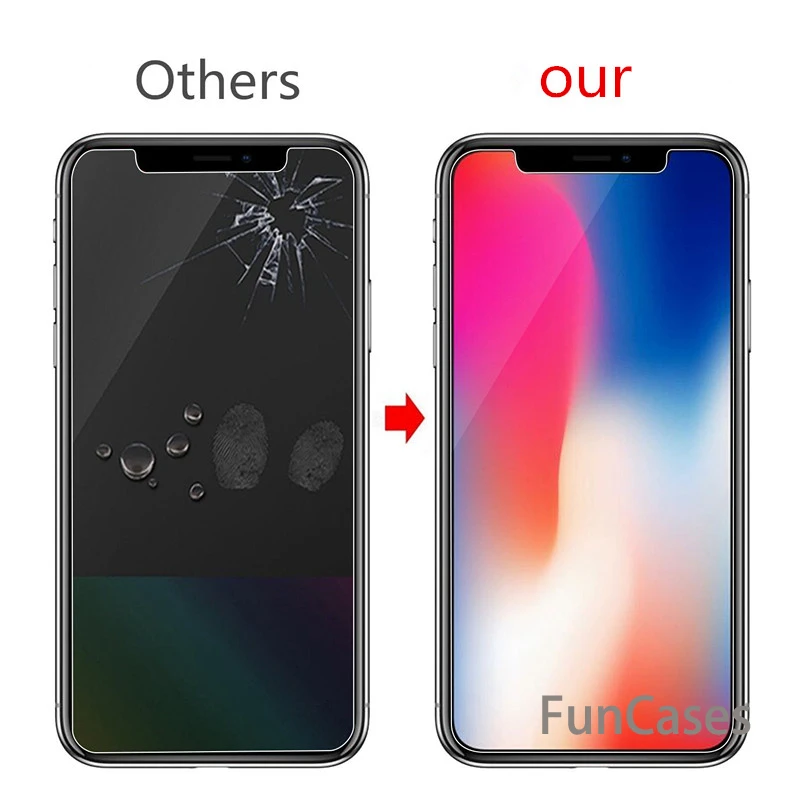 Закаленное стекло для iPhone XSMax X 9 H Защитная пленка экрана Защитное XS Max XR