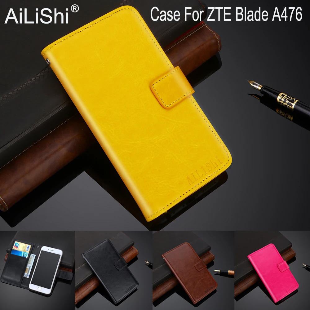AiLiShi 100% Эксклюзивный чехол для ZTE Blade A476 Роскошный кожаный с откидной крышкой
