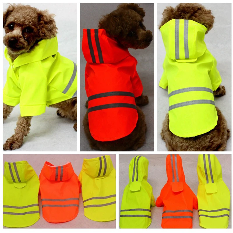 Водонепроницаемая куртка с капюшоном для собак|reflective dog coat|dog coat reflectivedog reflective jacket