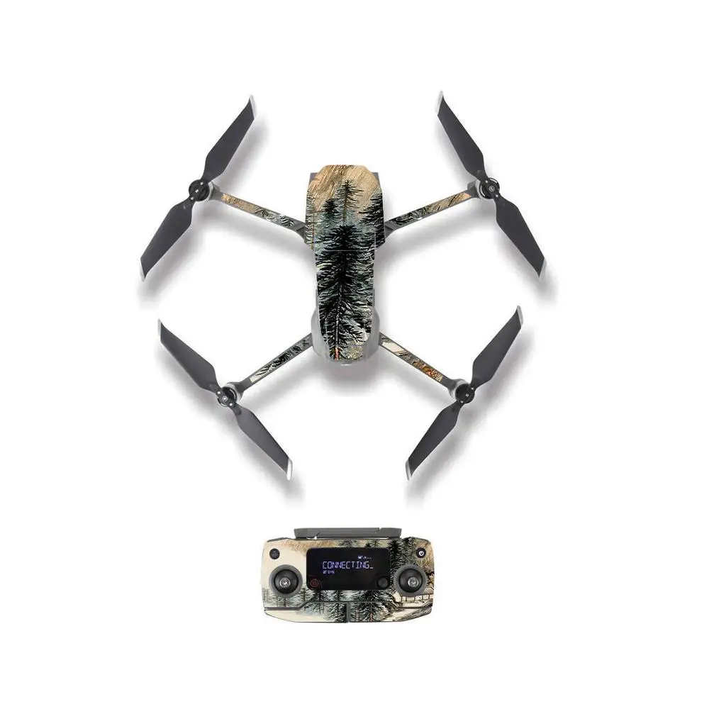 YSDJM20140 Зеленый Растительный стиль кожи наклейка для DJI Mavic 2 Pro& Zoom Drone корпус пульт дистанционного управления батарея защитная пленка 5 стилей - Цвет: YSDJM20140