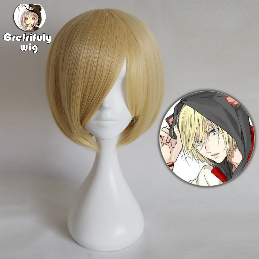 Аниме Yuri on Ice Plisetsky короткие светлые волосы мужчина женщина термостойкий