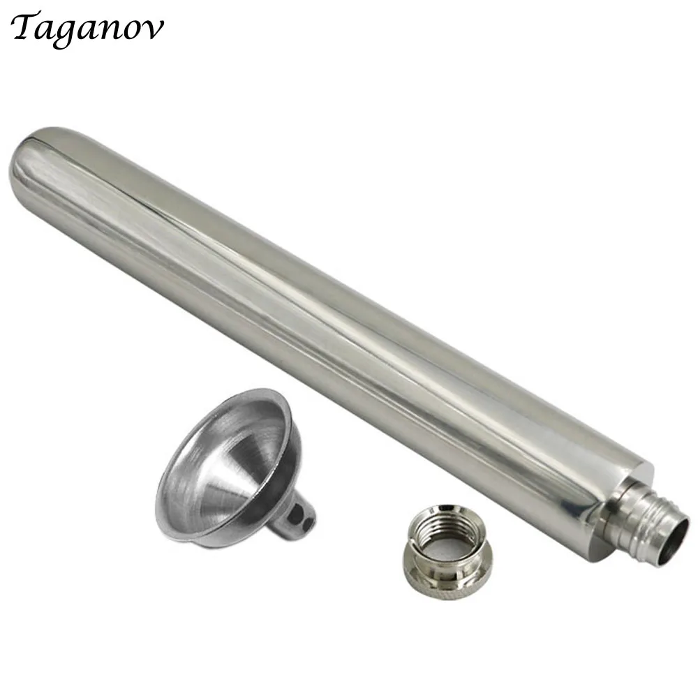 Флакон для виски 2 унции 60 мл нержавеющая сталь 304 фляжка на бедрах длинное