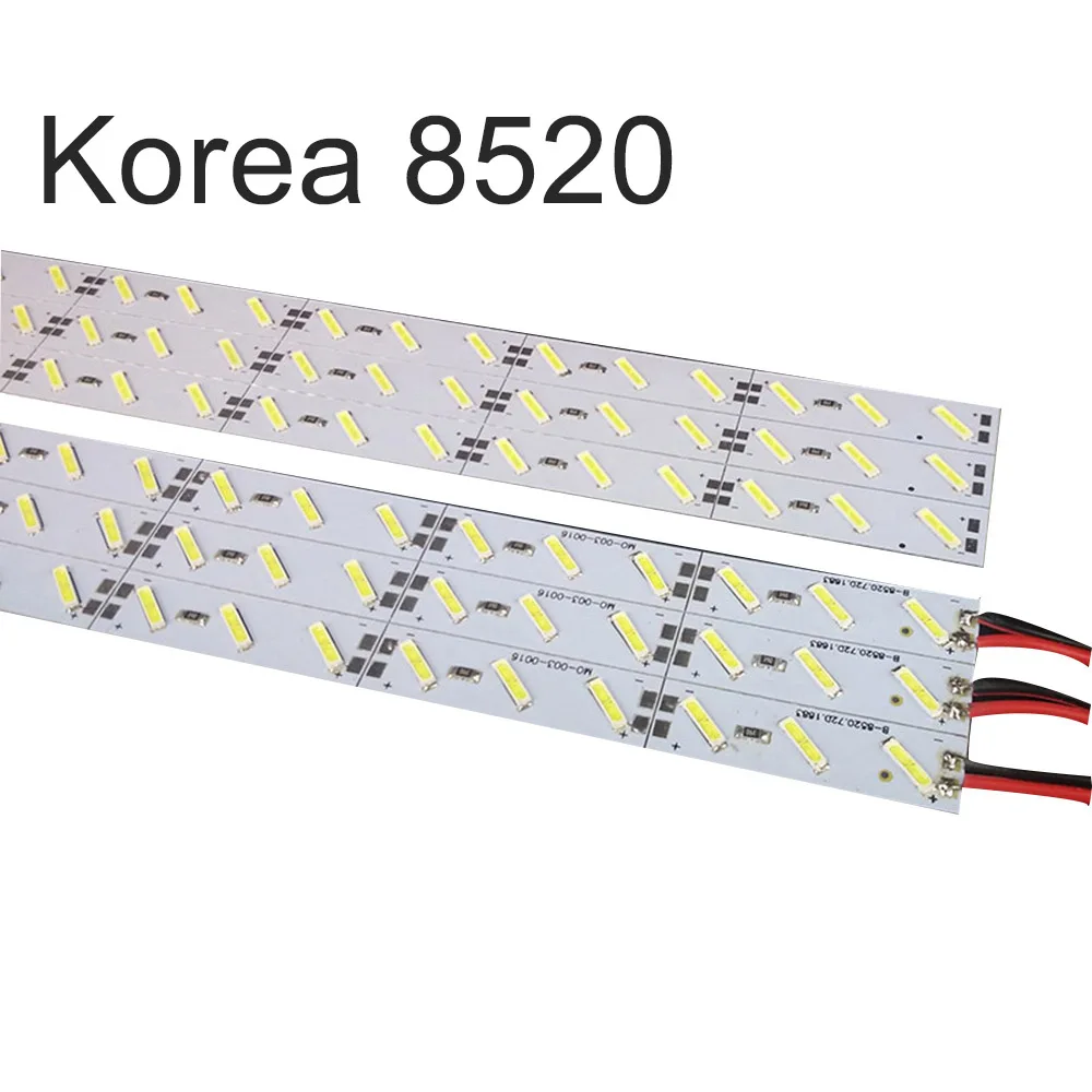 Горячие продажи 10 шт.* 50 см супер яркий жесткий бар свет DC12V 36 led SMD 8520 алюминиевый сплав светодиодные полосы света
