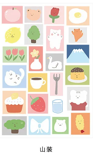 1 лист, клейкая наклейка, маленькие вещи, серия, украшения, сделай сам, оригинальность, липкие заметки, школьные, офисные принадлежности, канцелярские принадлежности - Цвет: Прозрачный