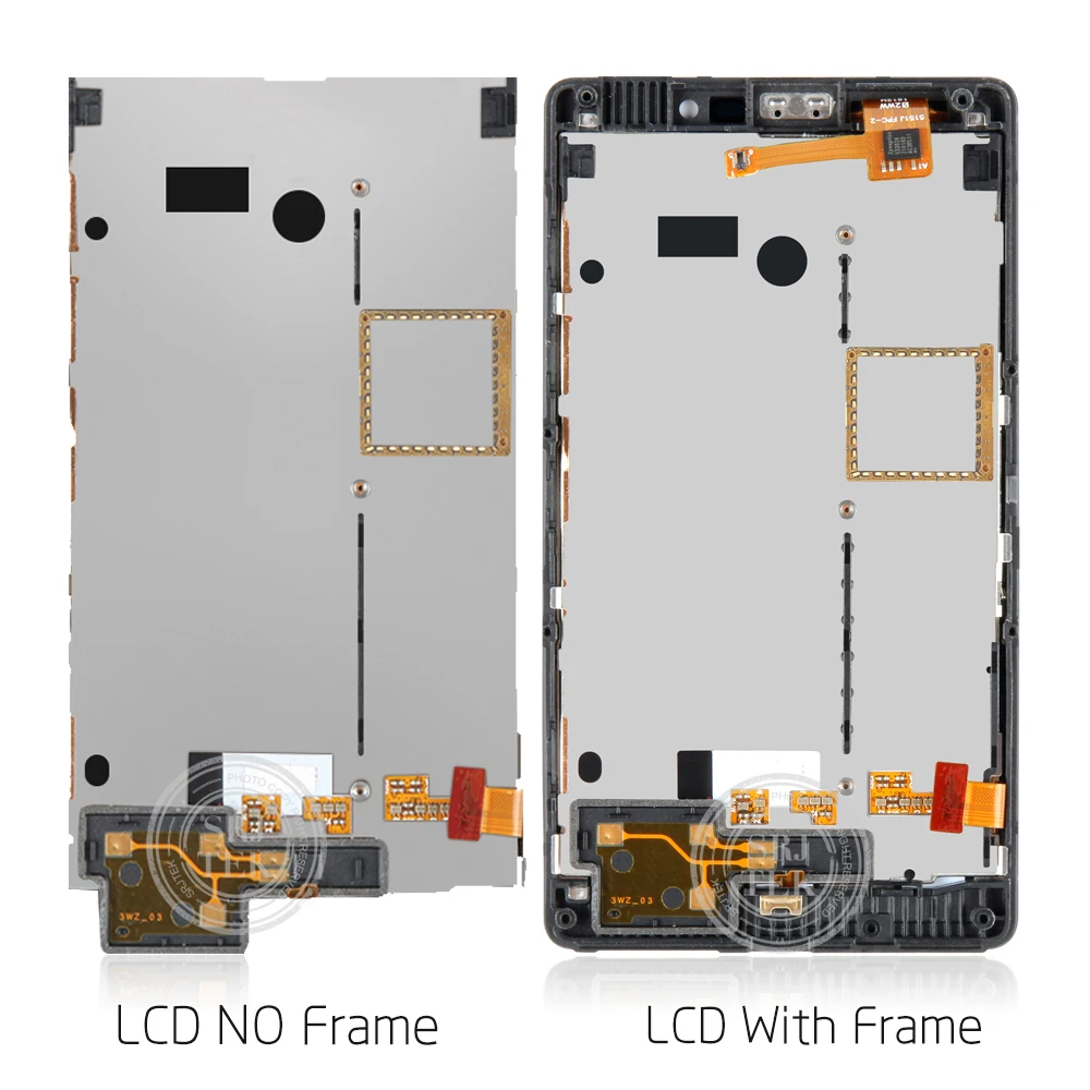 100% оригинальный 4 3 &quot800x480 для Nokia Lumia 820 ЖК сенсорный экран с рамкой дисплей